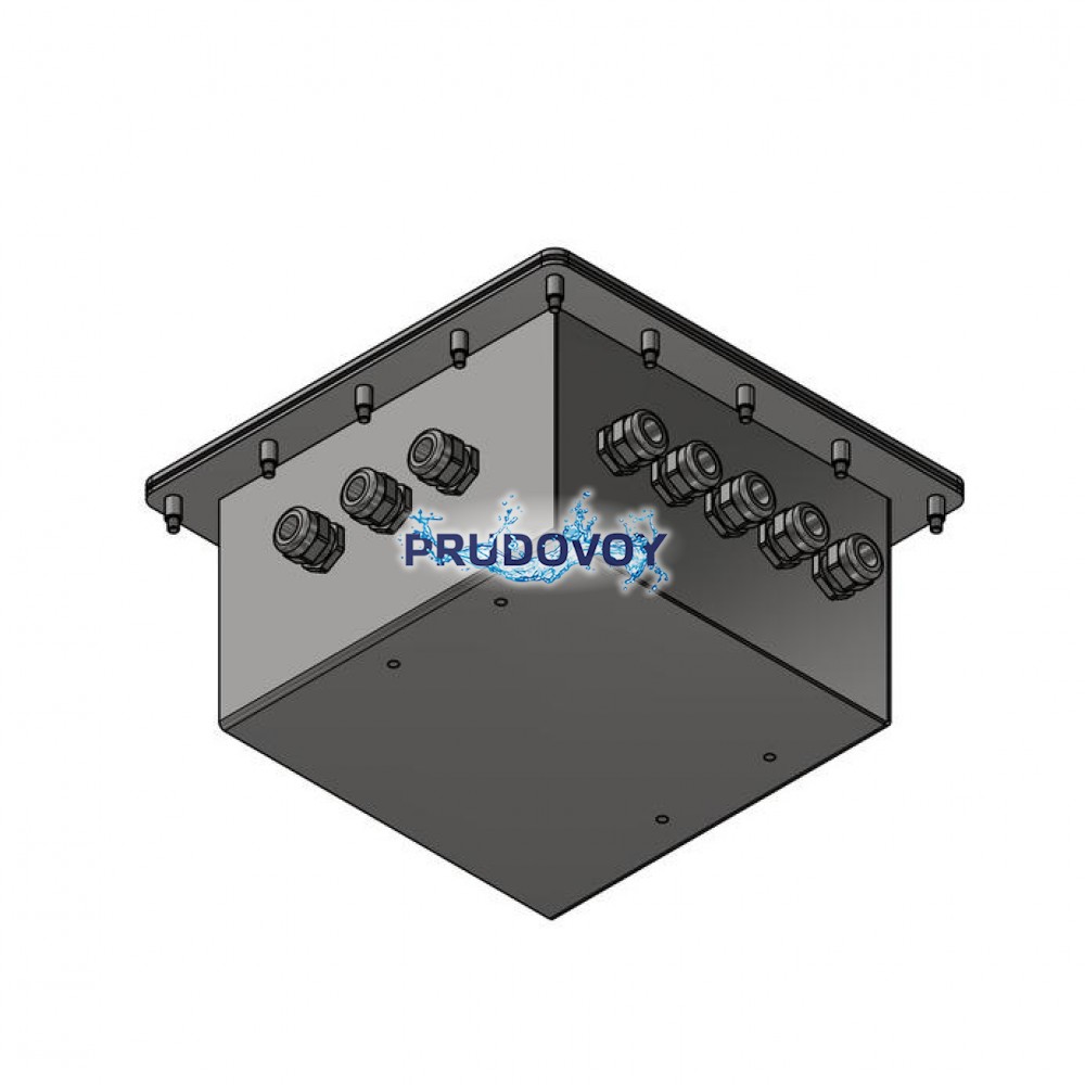 Распаячная подводная коробка квадратная 13x10-14мм