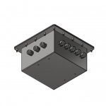 Распаячная подводная коробка квадратная 13x10-14мм