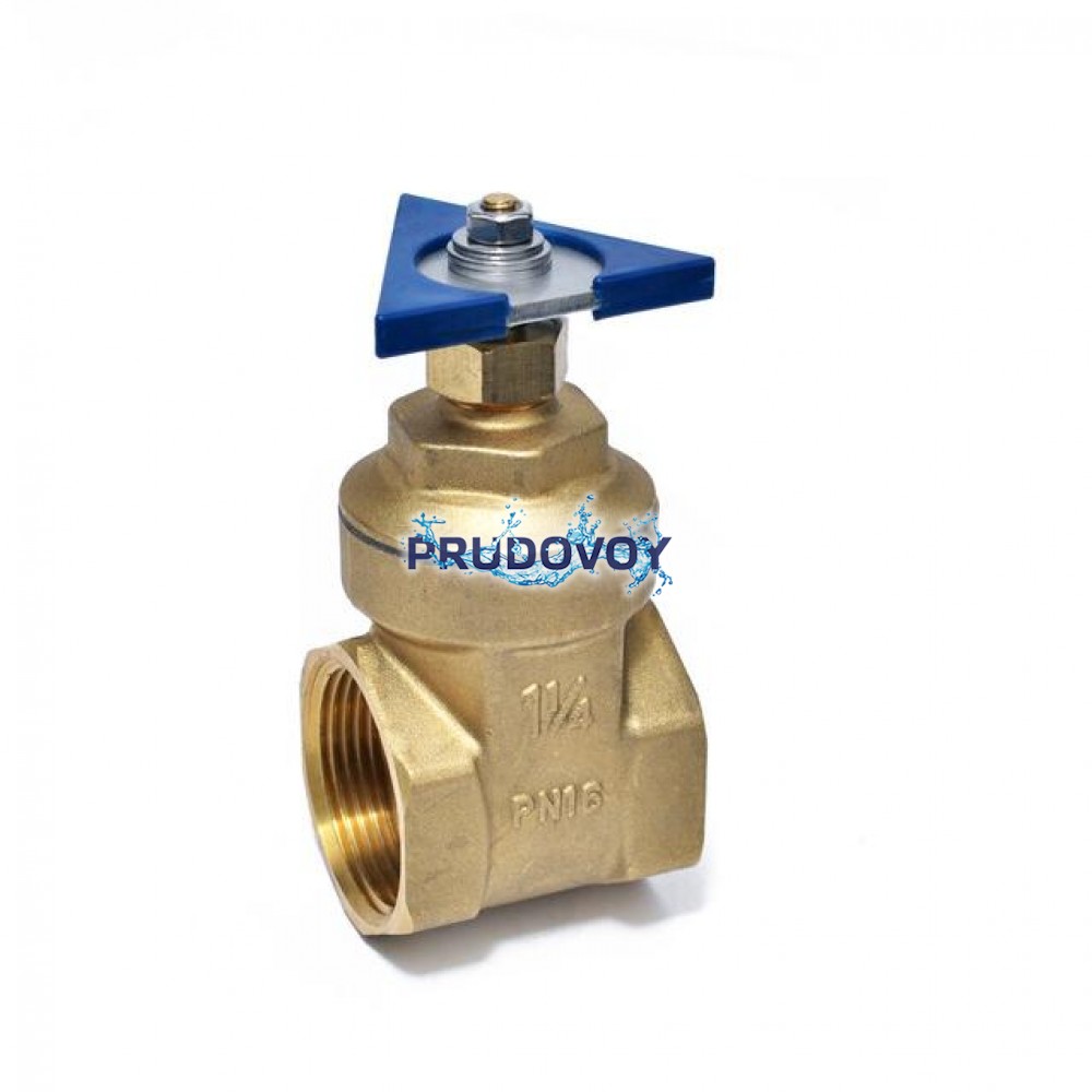 Задвижка для фонтана полнопроходная с ручкой из нержавеющей стали для подводного монтажа 1¼"