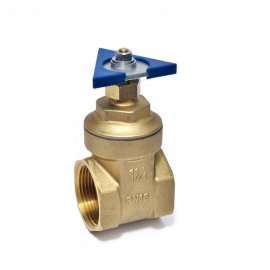 Задвижка для фонтана полнопроходная с ручкой из нержавеющей стали для подводного монтажа 1¼"