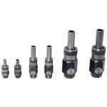 Насадка фонтанная одноструйная с регулировкой потока хромированная Lance Jet adjustable chrome ⅜", Ø4 мм