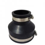 Переходная муфта резиновая соединения трубопроводов прудового оборудования, 2"-1½", Ø63-50мм