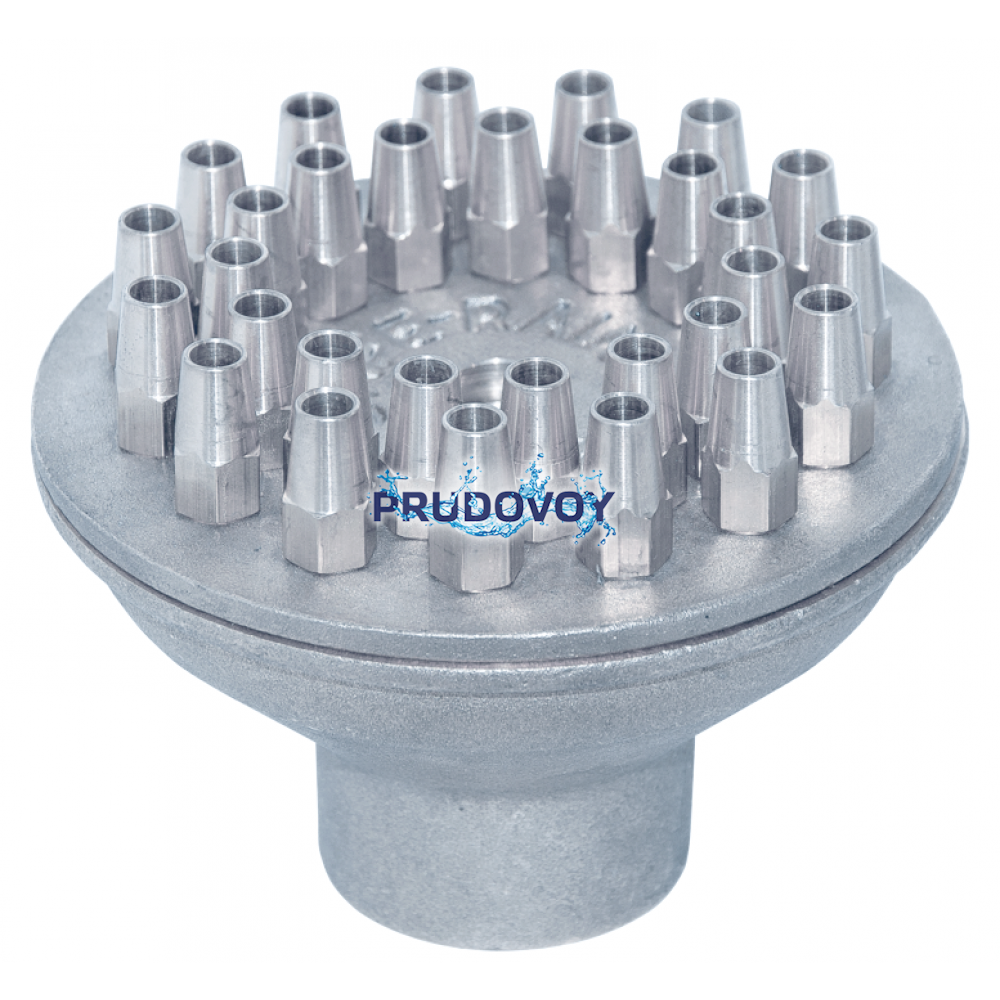 Насадка для фонтана пенная хромированная Foamy Column chrome 1¼", 30*6мм