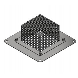 Сливная решетка 270х270х100 мм
