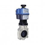Затвор дисковый НПВХ с электроприводом Actuated butterfly valve PVC-U 200-225 мм