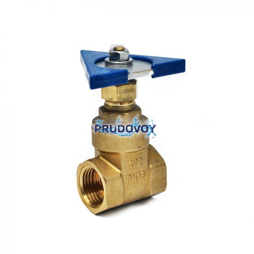 Задвижка для фонтана полнопроходная с ручкой из нержавеющей стали для подводного монтажа ½"