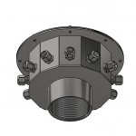 Резьбовая распаячная подводная коробка 4" (внутр. резьба), 12x10-14мм