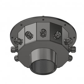 Резьбовая распаячная подводная коробка 4" (внутр. резьба), 12x10-14мм