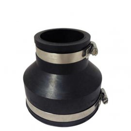 Переходная муфта резиновая соединения трубопроводов прудового оборудования, 3"-2", Ø90-63мм