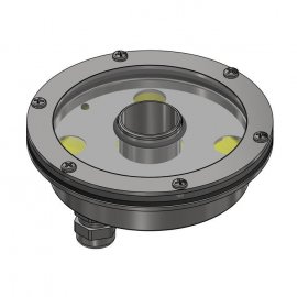 Светильник фонтанный кольцевой с отверстием Astral Disc DMX RGBW 16W/Ø38mm/24V/DC/4K-4Led/(9...12)mm