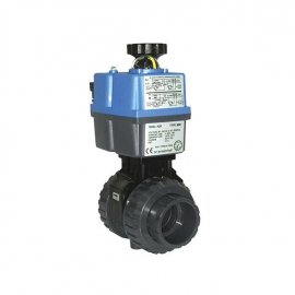 Кран шаровой ПВХ с электроприводом Actuated valve PVC 50 мм
