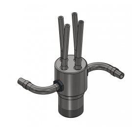 Насадка фонтанная ротационная Astral Pirouette 1½", 4x6 мм