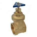 Задвижка для фонтана полнопроходная с ручкой из нержавеющей стали для подводного монтажа 2"