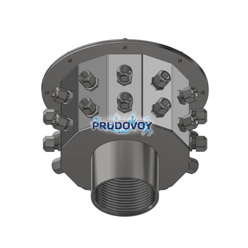 Резьбовая распаячная подводная коробка 4" (внутр. резьба), 24x10-14мм