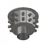 Резьбовая распаячная подводная коробка 4" (внутр. резьба), 24x10-14мм