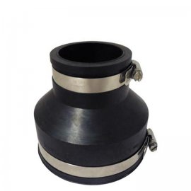 Переходная муфта резиновая соединения трубопроводов прудового оборудования, 8"-4", Ø200-110мм