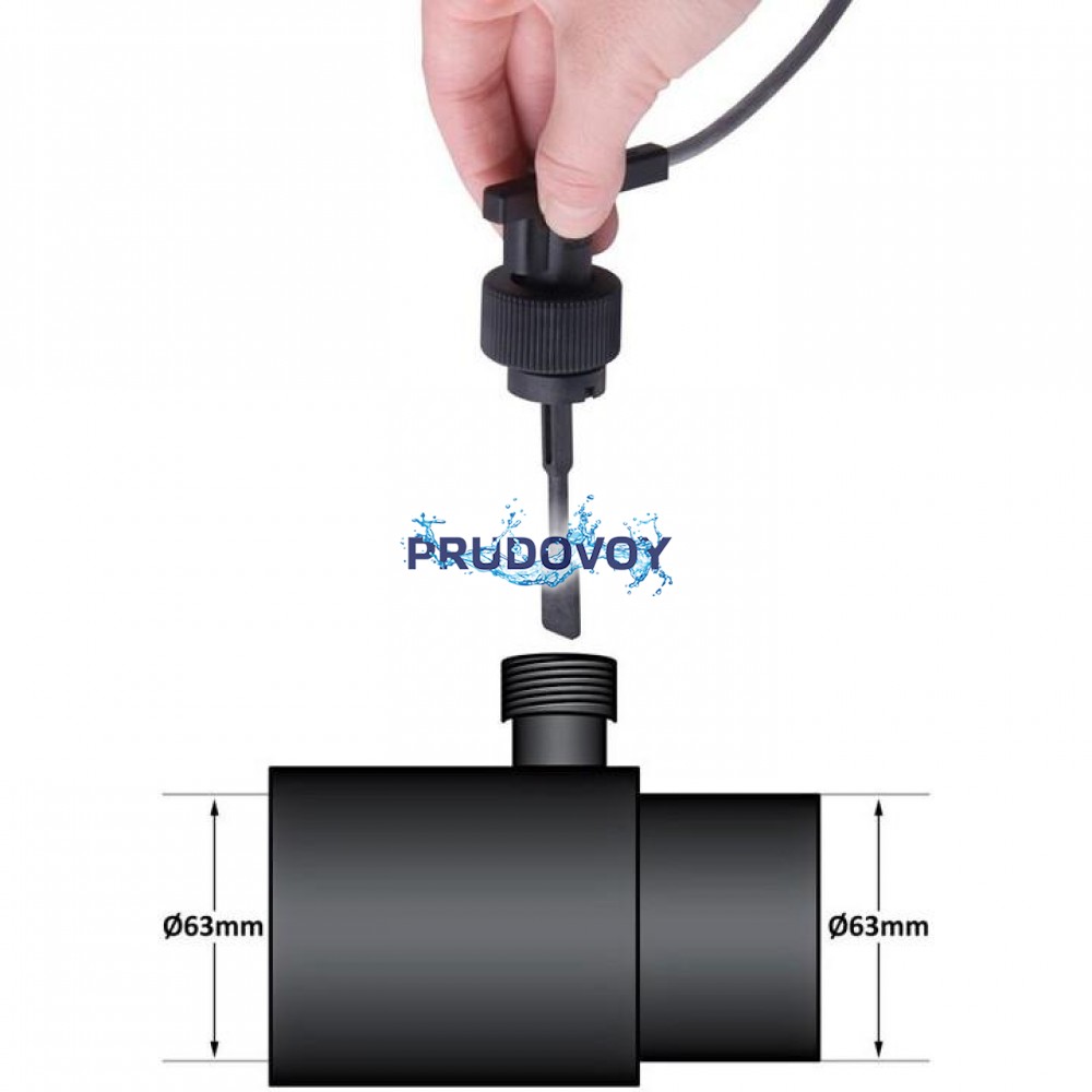 Датчик потока в комплекте с фитингом 63 мм