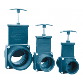 Задвижка с пластиковой заслонкой, 90 мм