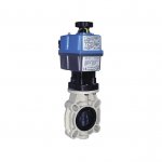 Затвор дисковый НПВХ с электроприводом Actuated butterfly valve PVC-U 160 мм