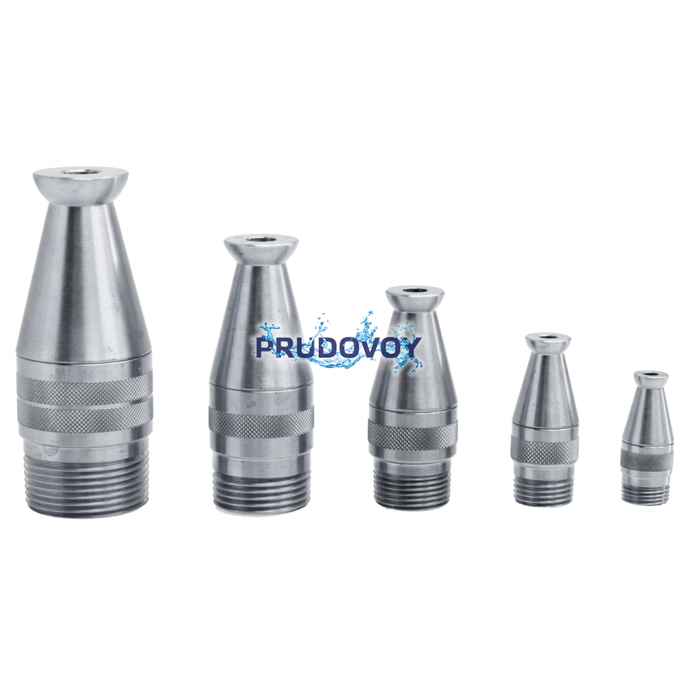 Насадка для фонтана с эффектом туманного разбрызгивания Spraying Jet 1", Ø10 мм, хромированная латунь