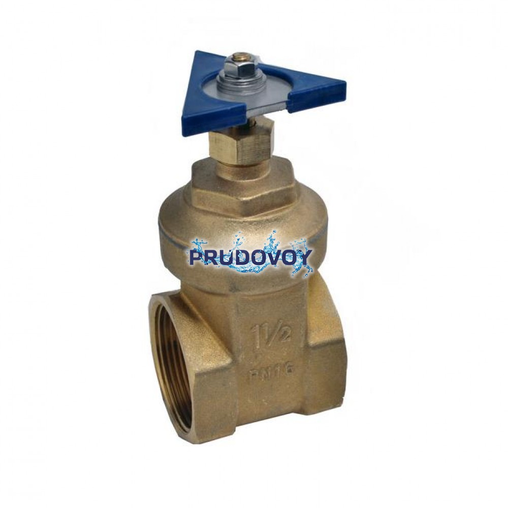 Задвижка для фонтана полнопроходная с ручкой из нержавеющей стали для подводного монтажа 1½"