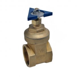 Задвижка для фонтана полнопроходная с ручкой из нержавеющей стали для подводного монтажа 1½"