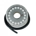 Светильник фонтанный кольцевой с отверстием Astral Corona RGBW 72W/Ø66mm/24V/DC/4K-18Led/Cable 2,0 m