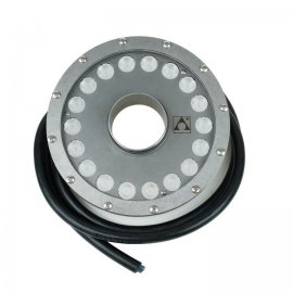 Светильник фонтанный кольцевой с отверстием Astral Corona RGBW 72W/Ø66mm/24V/DC/4K-18Led/Cable 2,0 m