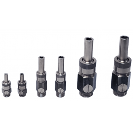 Насадка фонтанная одноструйная с регулировкой потока хромированная Lance Jet adjustable chrome 1", Ø14 мм