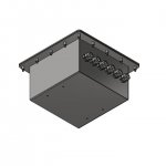 Распаячная подводная коробка квадратная 7x10-14мм