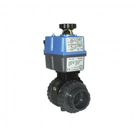 Кран шаровой ПВХ с электроприводом Actuated valve Industrial Series PVC 32 мм