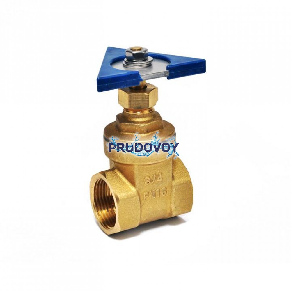 Задвижка для фонтана полнопроходная с ручкой из нержавеющей стали для подводного монтажа ¾"