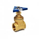 Задвижка для фонтана полнопроходная с ручкой из нержавеющей стали для подводного монтажа ¾"