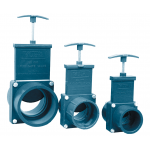 Задвижка с пластиковой заслонкой, 63 мм