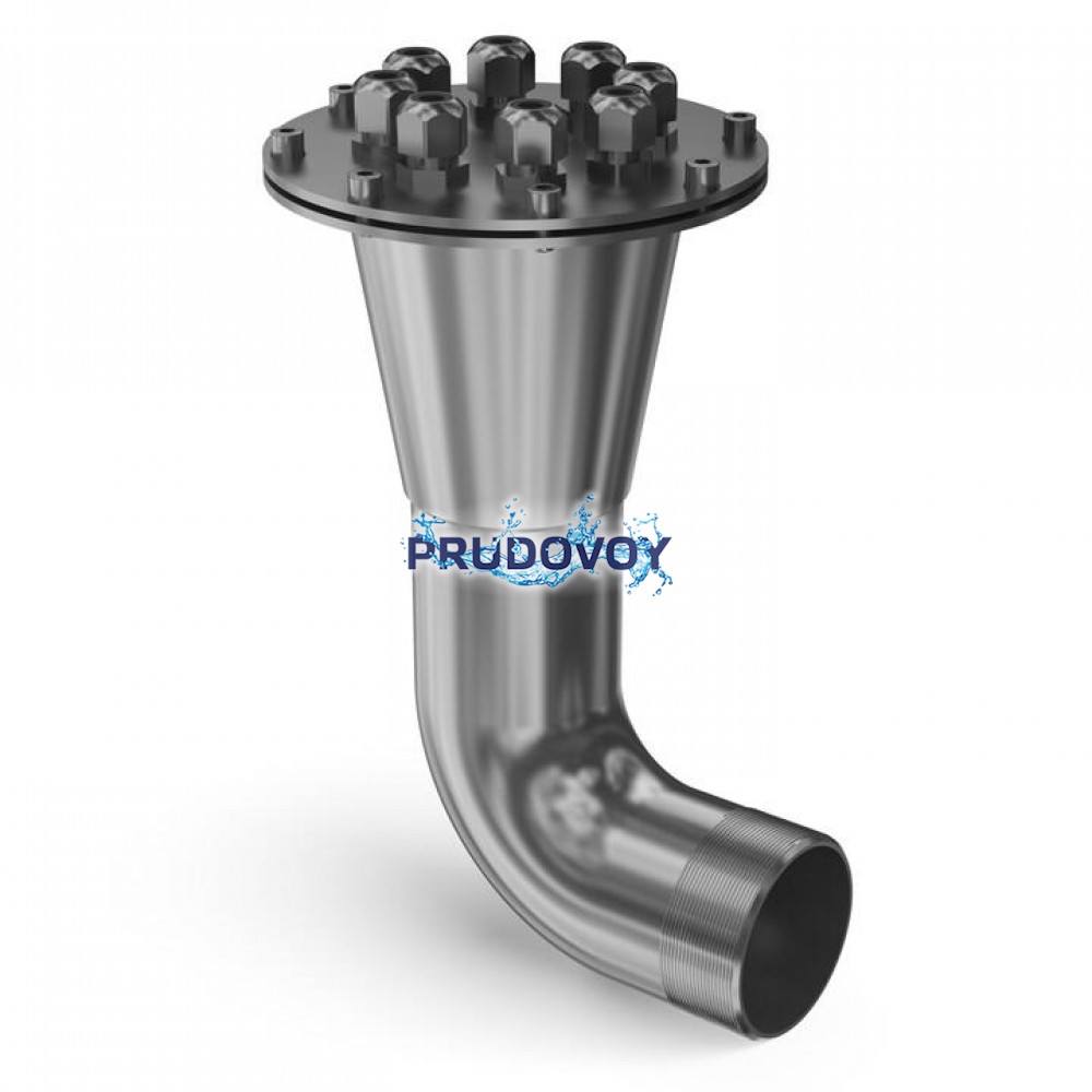 Подводный кабельный ввод угловой 3", 8x10-14мм