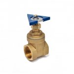 Задвижка для фонтана полнопроходная с ручкой из нержавеющей стали для подводного монтажа 1"