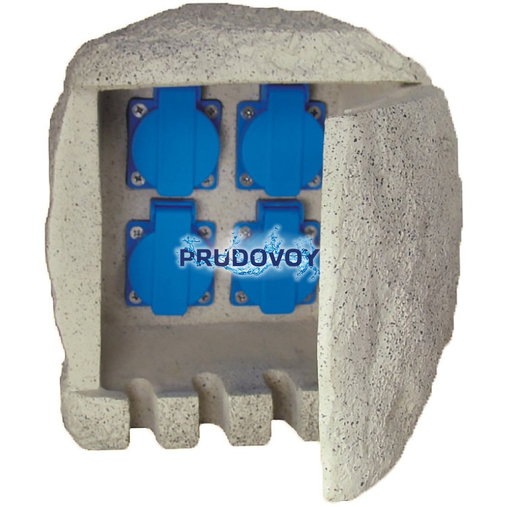 Садовая розетка с декорацией под камень CSB-104 (CSB-104)