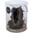 Декоративная фигура "Черный минерал", mineral stone ornament black
