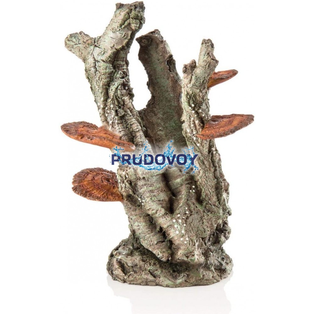 Декоративная фигура "Гриб на бересте", fungus on bark ornament