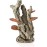 Декоративная фигура "Гриб на бересте", fungus on bark ornament