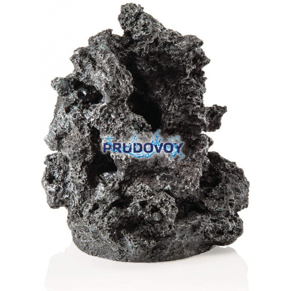 Декоративная фигура "Черный минерал", mineral stone ornament black