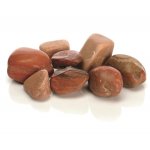 Красная мраморная галька, Marble pebble set red (46051)