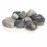 Зеленая мраморная галька, Marble pebble set green