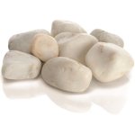 Белая мраморная галька, Marble pebble set white