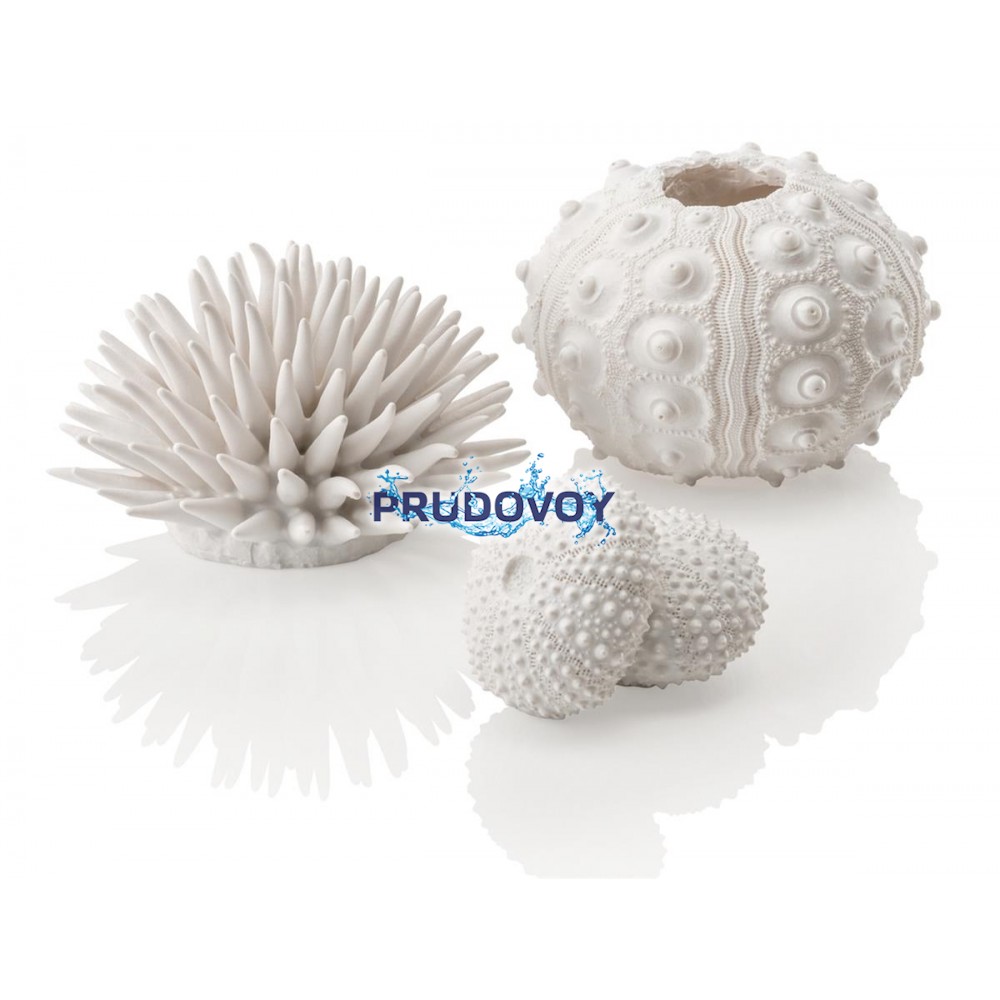 Набор декор. элементов Морской ёж, белый
