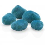 Галька покрытая мхом, синяя, Blue ocean pebbles