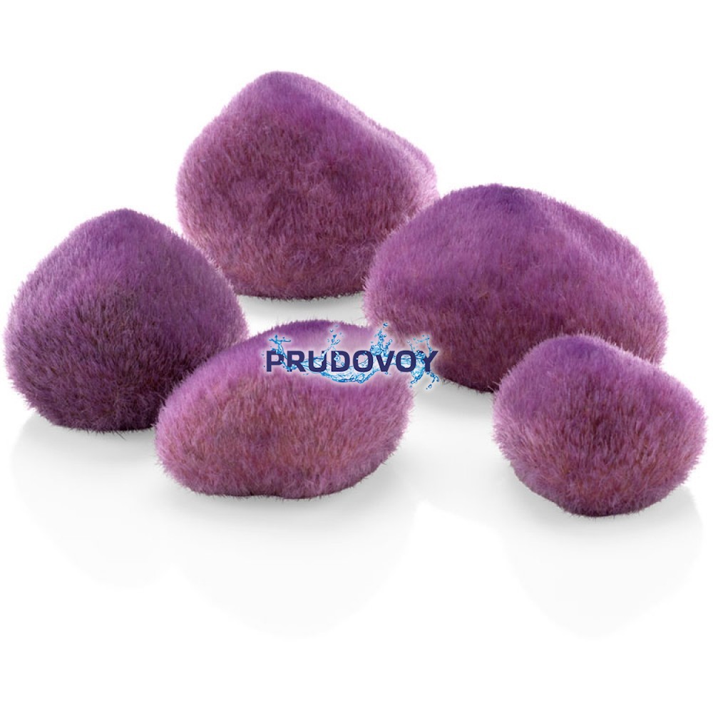 Галька покрытая мхом, фиолетовая , Pebbles purple