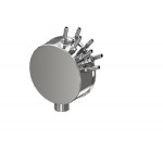 Peacock PE-270, 2, 7x10 mm, фонтанная насадка, нерж. сталь