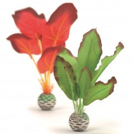 Набор декор. растений "Silk plant set small green&red" 