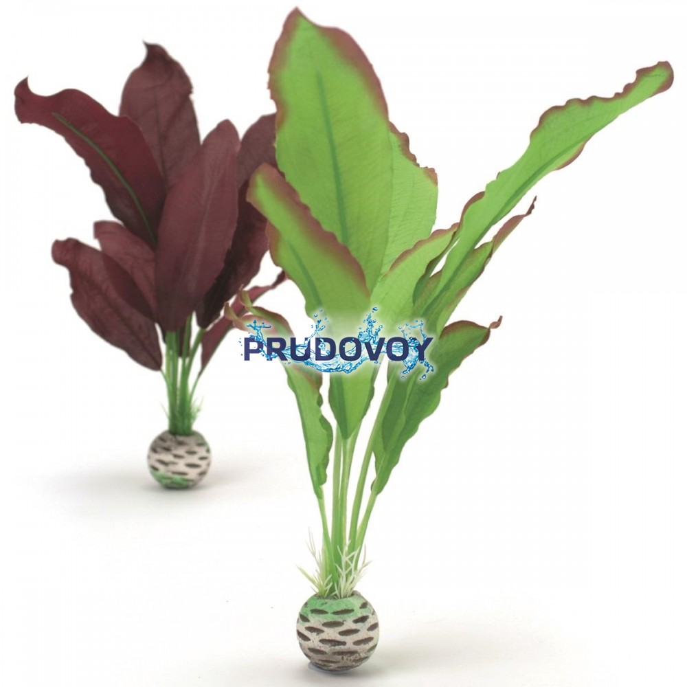 Набор декор. растений "Silk plant set medium green&purple" 